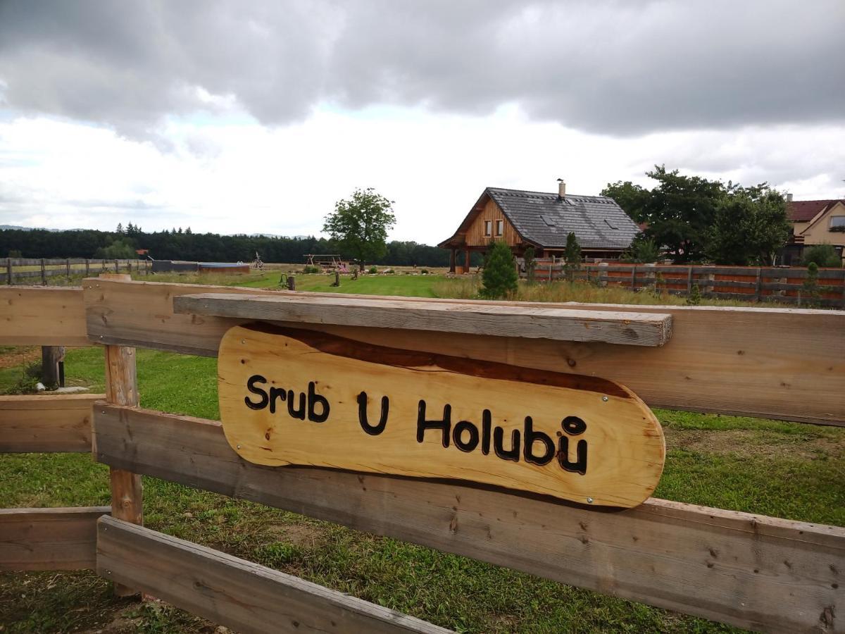 Вилла Wellness Srub U Holubu Malsice Экстерьер фото