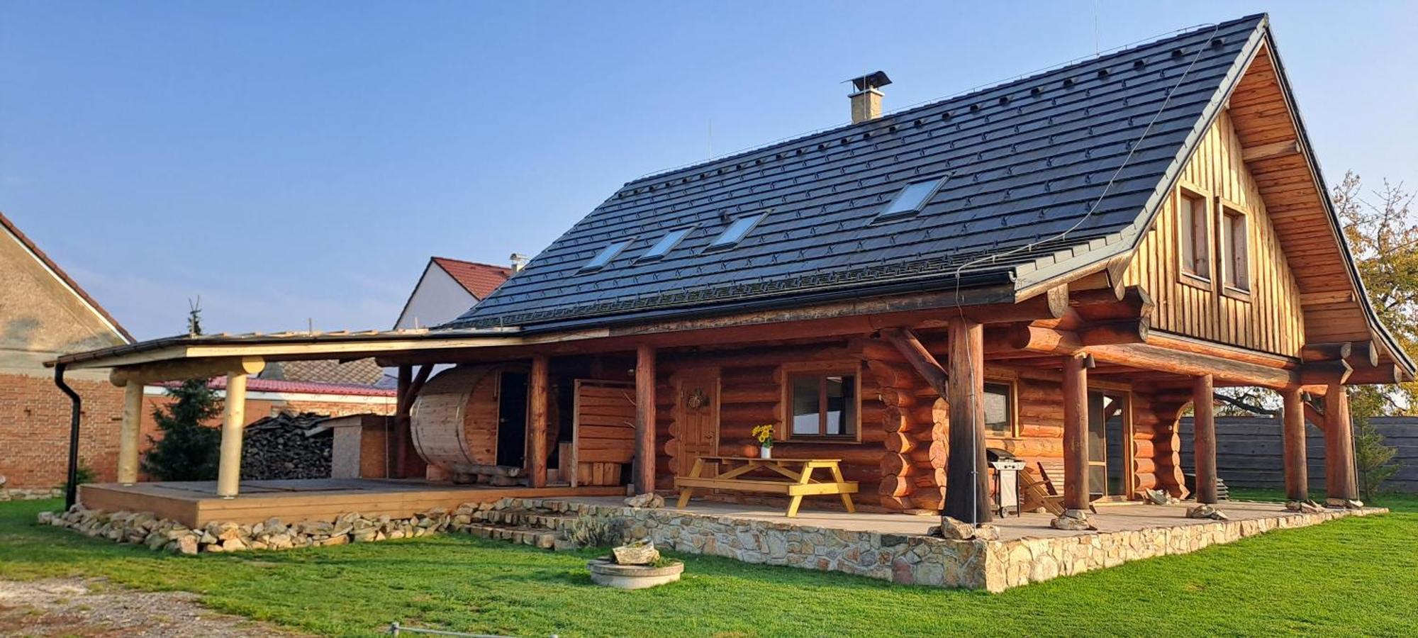 Вилла Wellness Srub U Holubu Malsice Экстерьер фото