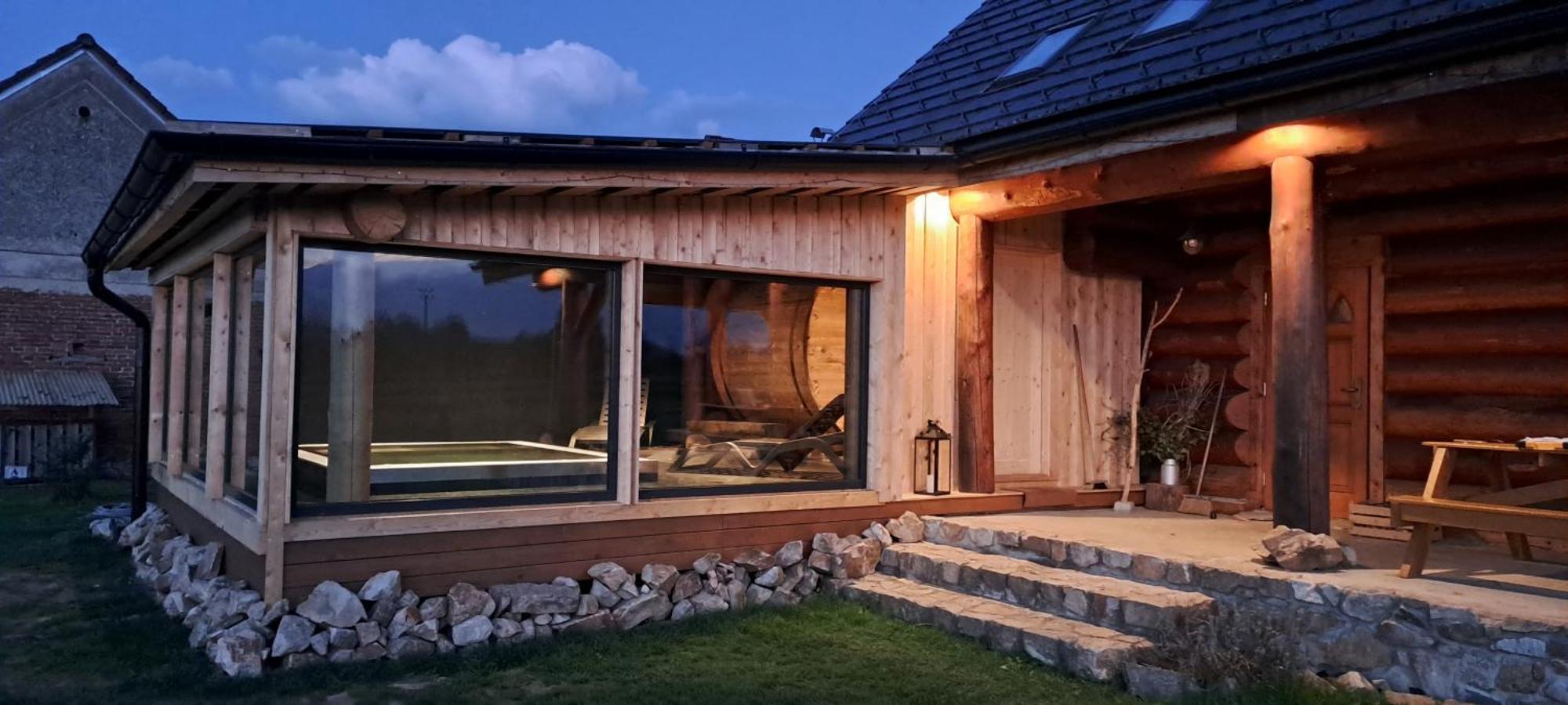 Вилла Wellness Srub U Holubu Malsice Экстерьер фото